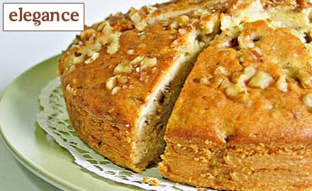 Elegance  Karol Bagh - A Yummy Tea Time with 50% Off on Dry Handmade Cakes at Elegance