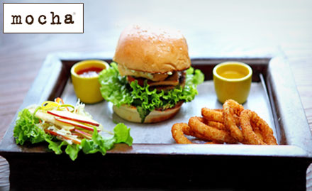 Mocha Defence Colony - Indulge into the rich flavour of Mocha with 20% off on food and beverages in just Rs. 29. 