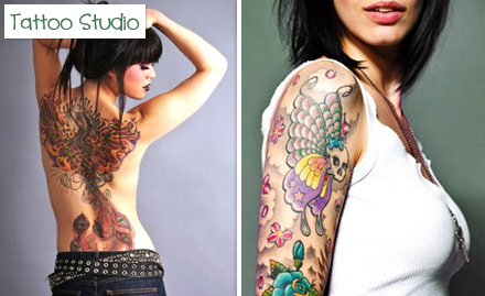 Tattoo Studio Laxmi Nagar - Pay Rs. 699 for 16 inch permanent tattoo worth Rs. 9600 at Tattoo Studio.