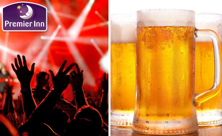 Premier Inn Whitefield - Pay Rs. 1949 to get alcoholic beverages, unlimited beer, DJ show, and more worth Rs. 2499 at Tick Tock Lets Party - Premier Inn.