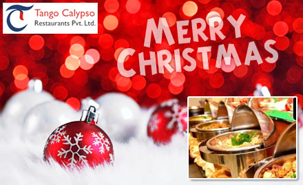 Tango Calypso Richmond Town - Enjoy this Christmas season with 20% off on lunch buffet in just Rs. 49 at Tango Calypso.