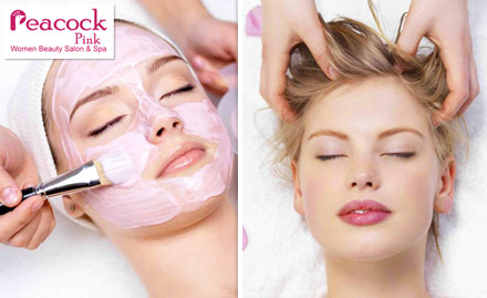 Peacock Pink Women Beauty Salon and Spa Valasaravakkam - Catch the Eye! Get Facial, Bleach, Pedicure, Head Massage & Hair Cut at Rs. 399
