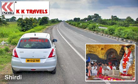 KK Travels Katraj - Get Rs. 500 off on Pune Shirdi Pune round trip from K K travels. 