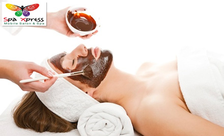 Spa Xpress Sector 27 Noida - Salon at Home! Pay Rs. 999 for face cleanup, facial, body polishing, bleach, body and head massage worth Rs. 3500 at Spa Xpress Mobile Salon & Spa.