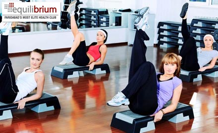 Equilibrium Gym Sector 21, Faridabad - Dance your heart out! Enjoy 3 months membership free on enrollment for 3 months to learn dance and aerobics at Equilibrium Gym.