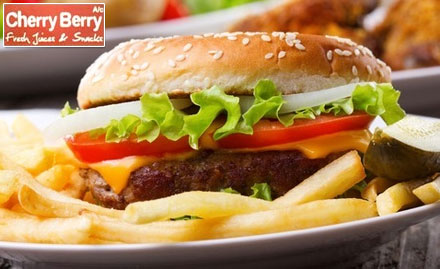 Cherry Berry Saravanampatti - Pay Rs. 25 to enjoy buy 1 get 1 offer on pizza, burgers and pasta at Cherry Berry.