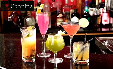 Chopine Yalanchenahalli - Stash Away your Boredom with 50% Off on Cocktails/Mocktails at Rs. 49