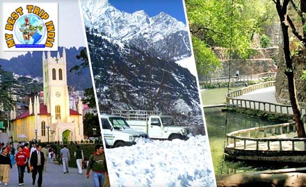 My Best Trip India  - Trip to the Mountains at Rs. 14500 for 6N/7D stay in Shimla, Manali and Chandigarh 