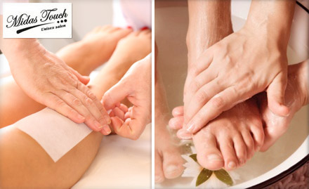 Midas Touch Salon Rajouri Garden - Pay Rs. 999 for facial, body polishing , bleach, waxing and more worth Rs. 3000 at Midas Touch Salon.