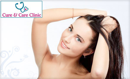 Cure & Care Clinic Gurukul - Rs 10 for hair fall treatment at Cure and Care Clinic