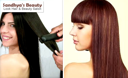 Sandhya's Beauty look Hair & Beauty Salon Wakad - Hair Care! Wella Hair Rebonding at Rs. 2199