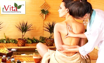 rVita Health Center Valasaravakkam - Relieve the Stress with 60% Off on Ayurvedic Massage at Rs. 49 