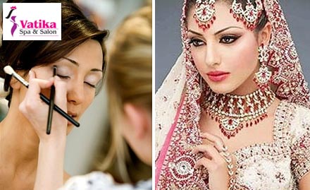 Vatika Spa & Salon Sector 12, Dwarka - Glow like a bride feel like a diva! Get Bridal Makeup worth Rs. 5000. Also get party make up and hair style absolutely free!