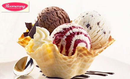 Boomerang Ganapathy Nagar - Cool Down this Summer with Buy 1 Get 1 Offer on Ice Creams, Shakes & more at Rs. 9