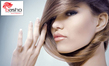 Basho Unisex Hair & Beauty Salon Koregaon park - Dress Your Tresses! Get L'Oreal Professional Hair Highlights at Rs. 999