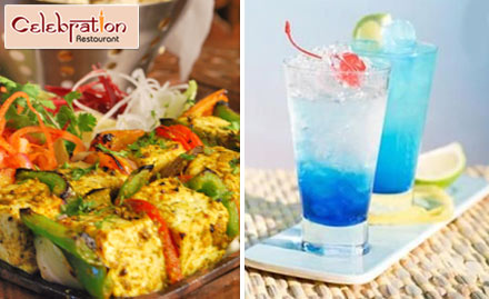 Celebration Restaurant Shastri Nagar - Snap on Some Tasty Meal! Get 15% off on Food and Bevearges at Rs. 49