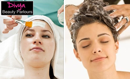 Divya Beauty Parlour Niphad - Rs. 299 for Manicure, Pedicure, Waxing, Hair Spa, Haircut and more 
