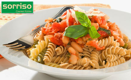 Sorriso Gourmet Kitchen Bandra East - Savour Italian Delights! Enjoy 30% off on Salads, Soups, Pasta, Risotto or more at Rs. 29