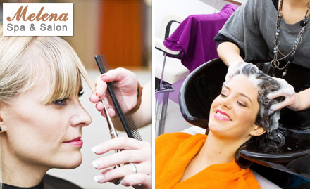 Melena Spa & Salon Fatehganj - Get a New Look! Rs. 2399 for Hair Rebonding,  Hair Spa, Haircut and more