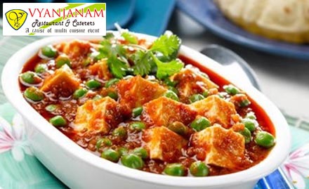 Vyanjanam Restaurant Sodala - Rs. 19 for 25% off on Exotic Food