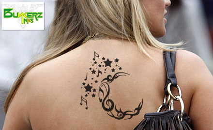 Bunkerz Inks Mayur Vihar Phase 1 - Spunky Body Art! Rs. 999 for 16 Inch Permanent Tattoo 