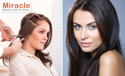 Miracle Beauty Clinic & Salon Gandhi Nagar - Redefine The Way You Look! Get a Hair Cut at Rs. 10