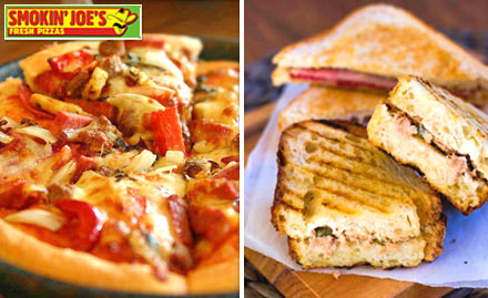 Smokin Joe's Goregaon East - Feast on Smoking Hot Pizzas! Rs. 29 to get 25% off on Total Bill 
