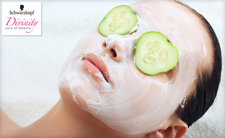 Divinity Care Of Beauty Ramesh Nagar - For That Unmatched Glow! Get Facial, Head Massage, Back Massage & Threading at Rs. 499