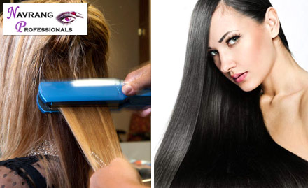 Navrang Professional Pandav Nagar - Healthy & Shiny Hair! Get Any Length Schwarzkopf Hair Rebonding at Rs. 3999