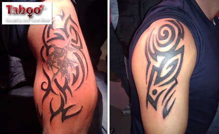 Taboo Tattoo Studio Sector 8 - Ink a jazzy tattoo! 10 inch permanent tattoo at Rs 699
