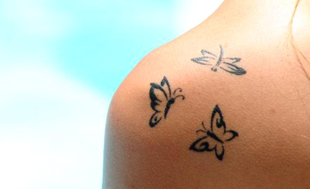 B+H Makeover - Family Salon & Spa Anna Nagar - Ink your Skin with 1 Inch Permanent Tattoo at Rs. 250