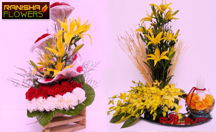 Ranisha Flower Park Circus - Sometimes flowers speak louder than words! 25% off on flower gift items at Rs. 10