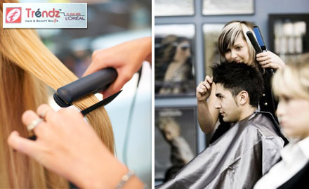 Trendz Wellness Spa Salon Hungerford Street - Makeover with L'Oreal Hair Care Services at Rs. 2799!