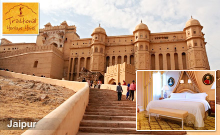 Traditional Heritage Haveli Bani Park - Rs.99 to get 35% off on Stay in Jaipur.Discover the Rich and Royal Past!