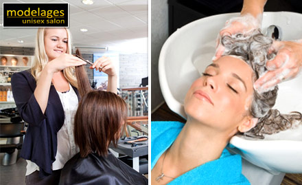Modelages Salon Sector 4, Dwarka - Rs. 699 for Fruit Facial, Face Bleach, Manicure, Pedicure, Deep Conditioning and Threading 