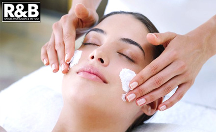 R & B Salon and Tattoo RS Puram - Rs. 9 for Free Protein Pack with Any Facial