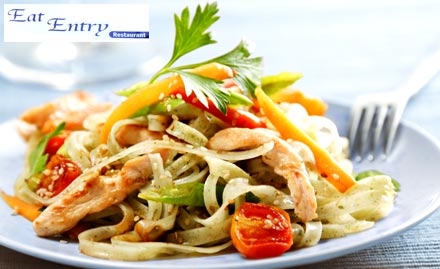 Eat Entry Sargasan - Rs 10 for 20% off on Total Bill! Enjoy the Food Fiesta