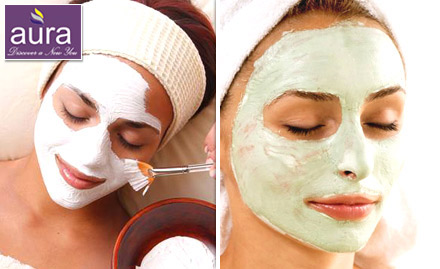 Aura Hair And Nail Art Salon Malad West - Rs 499 only! Enjoy Instant glow facial, bleach, crystal manicure & pedicure