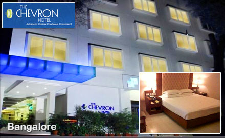 The Chevron Hotel Infantry Road, Bangalore - 40% off on Room Tariff in Bangalore. Explore the Silicon Valley 