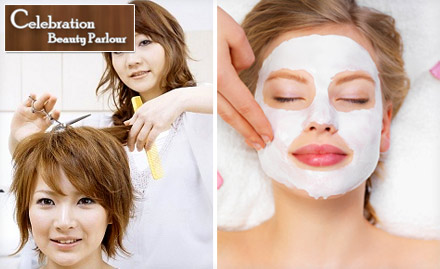 Celebration Beauty Clinic Meerapur - Rs 399 for Facial, Bleach, Hair Spa, Hair Cut & Manicure or Pedicure!