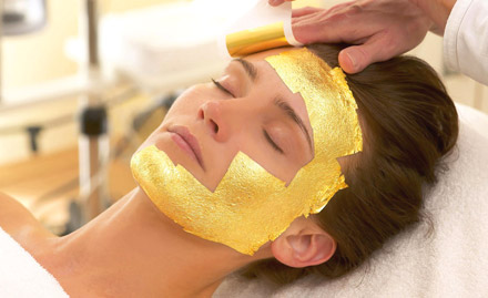 Soundariya Beauty Parlor Paras Downtown Square - 20% off on Shehnaz Gold Facial. Glowing Buzz! 