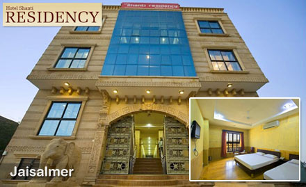 Hotel Shanti Residency Jethwai Raod - 35% off on Stay in Jaisalmer. Witness the Whimsical Land!