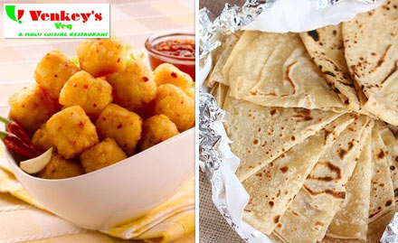 Venkey's Veg Restaurant Nampally - Rs 579 for Scrumptious Treat for Two