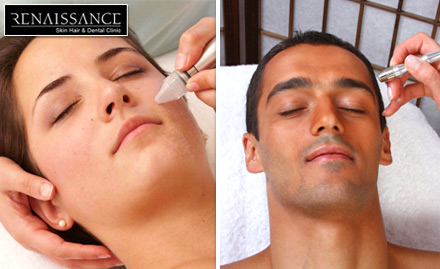 Renaissance Skin, Hair & Dental Clinic Indirapuram, Ghaziabad - Rs 599 for Microdermabrasion, Photo Facial & 
Consultation. Get Flawless Skin Instantly! 