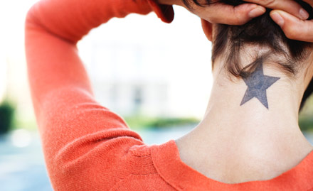 Maxcess Hair & Beauty Designer Sreerampore - Rs 249 for 4 inch Back or Colored Permanent Tattoo. Go Get Inked!