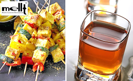 Mellt Restaurant Defence Colony - Rs 699 for IMFL, Starter & Main Course. Enjoy a Refreshing Blend of Cuisines! 