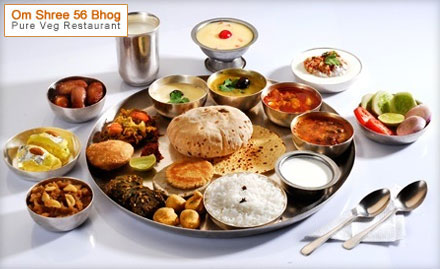 Om Shree 56 Bhog Dhantoli - 15% off on Total Bill. Enjoy Spicy Indian & Continental Delicacies!