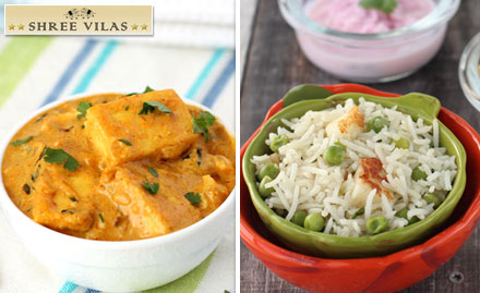 Shree Vilas Orchid Naga Nagri - Rs 19 to get 20% off on A la carte. Your favorite dine in!