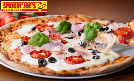 Smokin Joes Athwa - Buy large pizza & get medium pizza absolutely free. For all the pizza lovers!