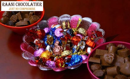 Raani Chocolatier Mogappair - Rs 489 for Artistry Belgian Chocolates - Glow Finish. Those sweet chocolaty moments!